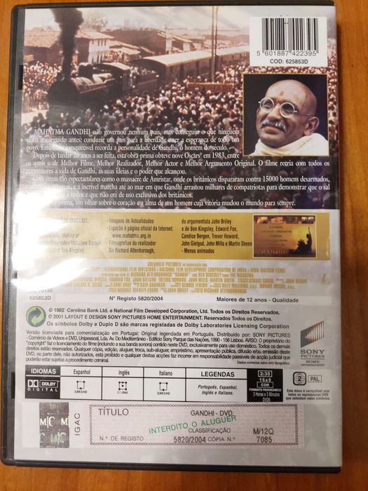 Dvd - Filme Gandhi