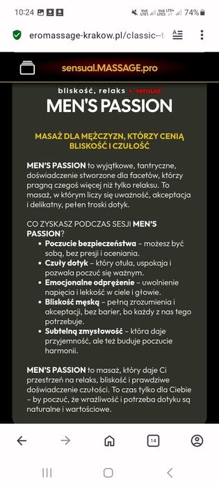 Masaż MEN for MEN +EXTRA