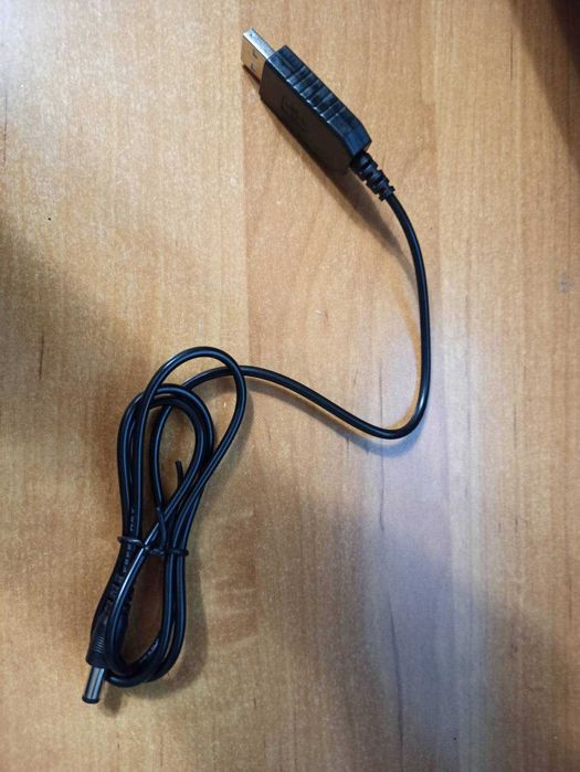 Кабель для живлення роутера від павербанка usb dc 5v -> 12v