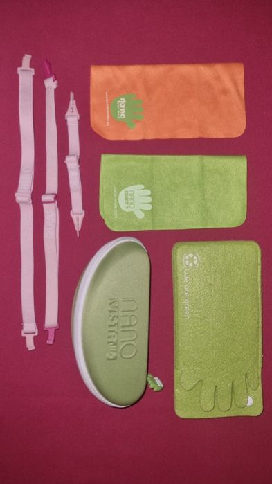 Caixa Oculos Nano e fitas