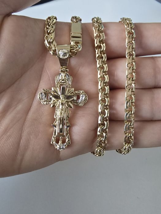 Nowy złoty Łańcuszek Garibaldi 48,70g PR. 585 14K