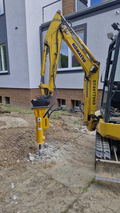 Usługi (wynajem) minikoparką