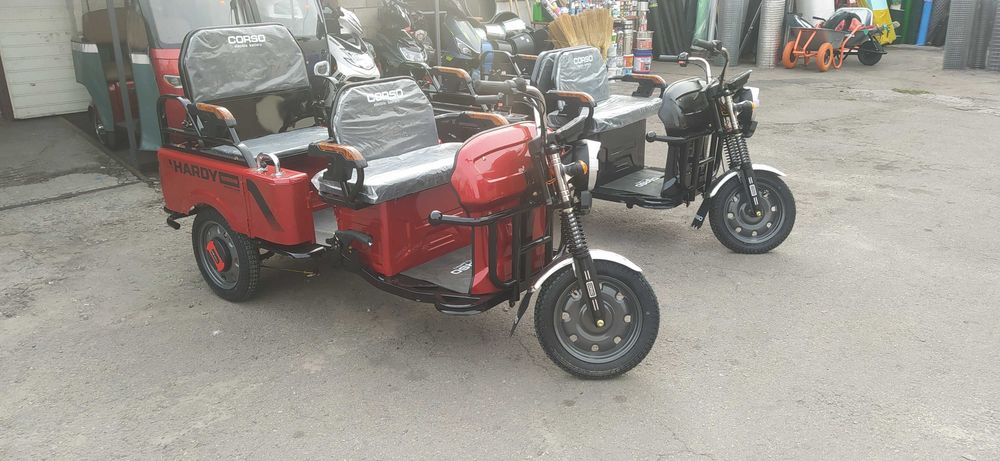 Трицикл вантажо-пасажирський Corso HARDY 1200W, 60V/38Ah