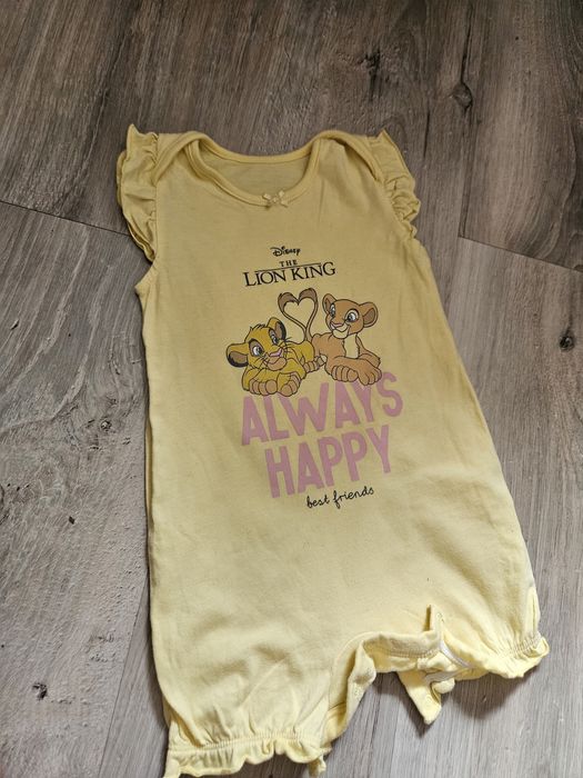 Dziewczęcy rampers Disney George.  Rozmiar na 6-9 mscy