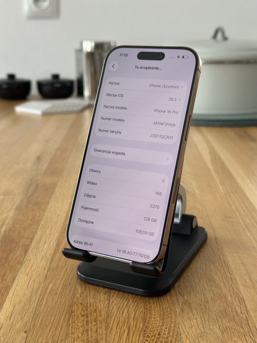iPhone 16 Pro Desert Titanium jak nowy!