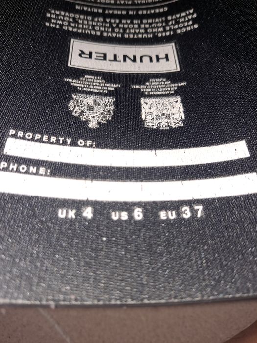 Galochas Hunter 37 NOVAS