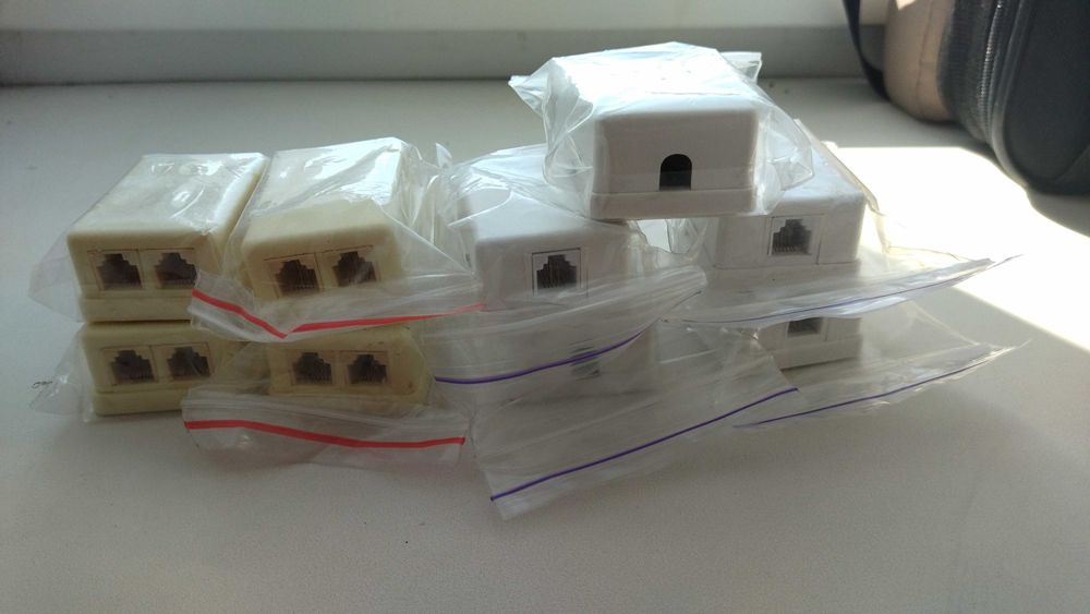 Телефонна розетка одинарна для RJ12