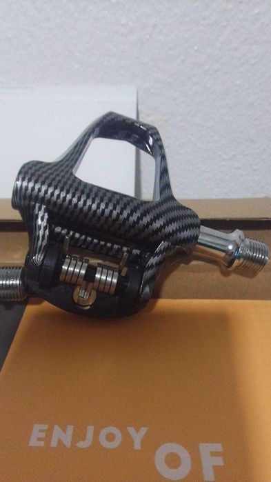 Pedais Automáticos BKPTX R31 Carbon Look Keo + Tacos – Novos