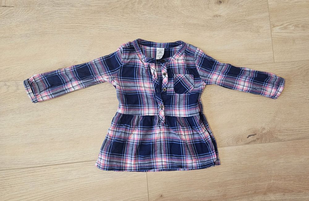2 x koszula dla dziewczynki na wiosne 86 92
