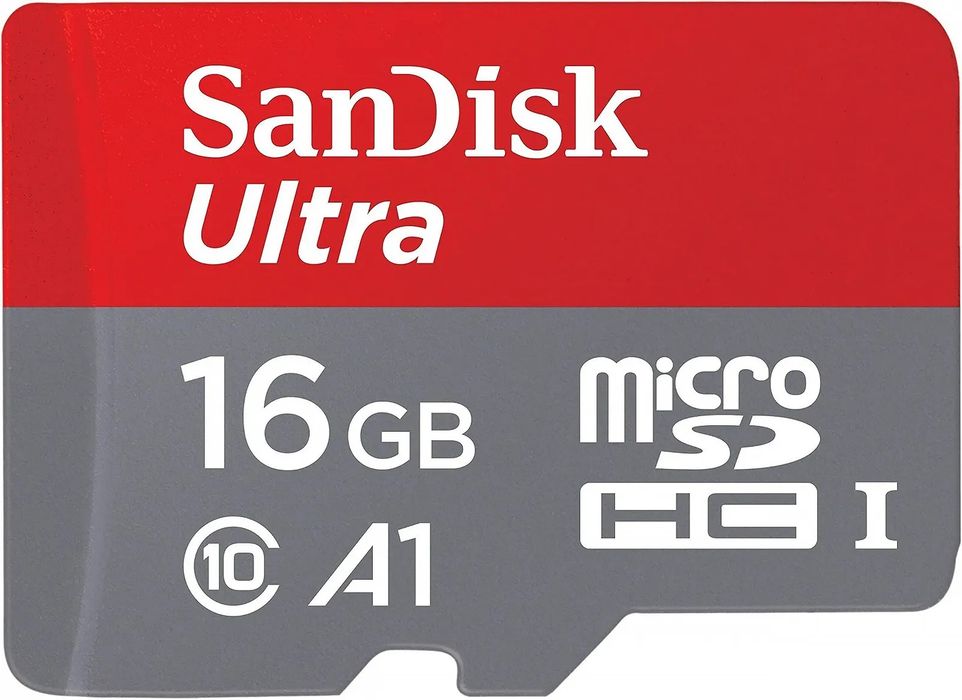 Карта памяти Micro SD на 18 і 32Gb SanDisk Ultra A1 Class 10 
НОВА.