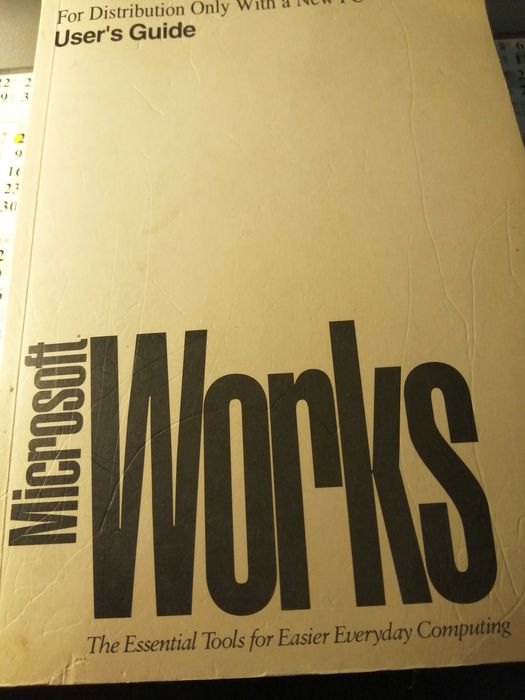 Manual Microsoft Works Versão 3.0 Inglês