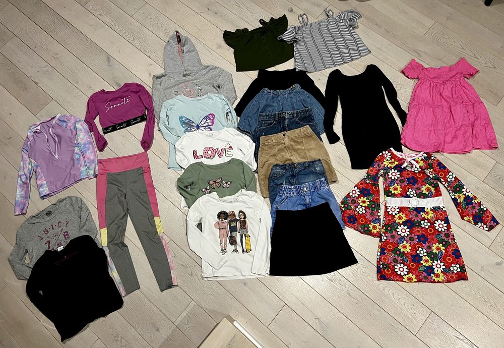 Paczka ciuchów dla dziewczynki 7-8 lat