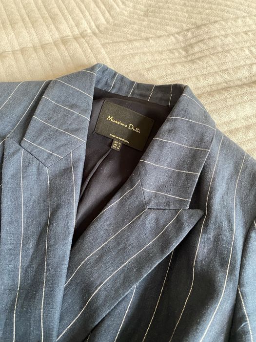 Піджак лляний massimo dutti пиджак льняной массимо дутти