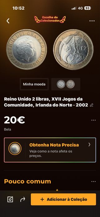 Moeda  2 libras xvii jogos de conunidade irlanda do norte 2002