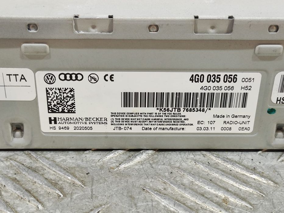 Radio Original Audi A4 B8