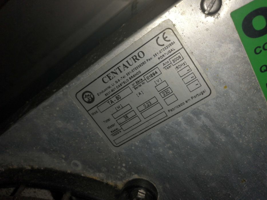 Frigorífico duplo em aço com circulação de ar forçado