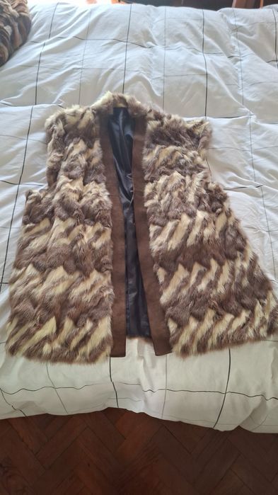 Colete de pele mulher