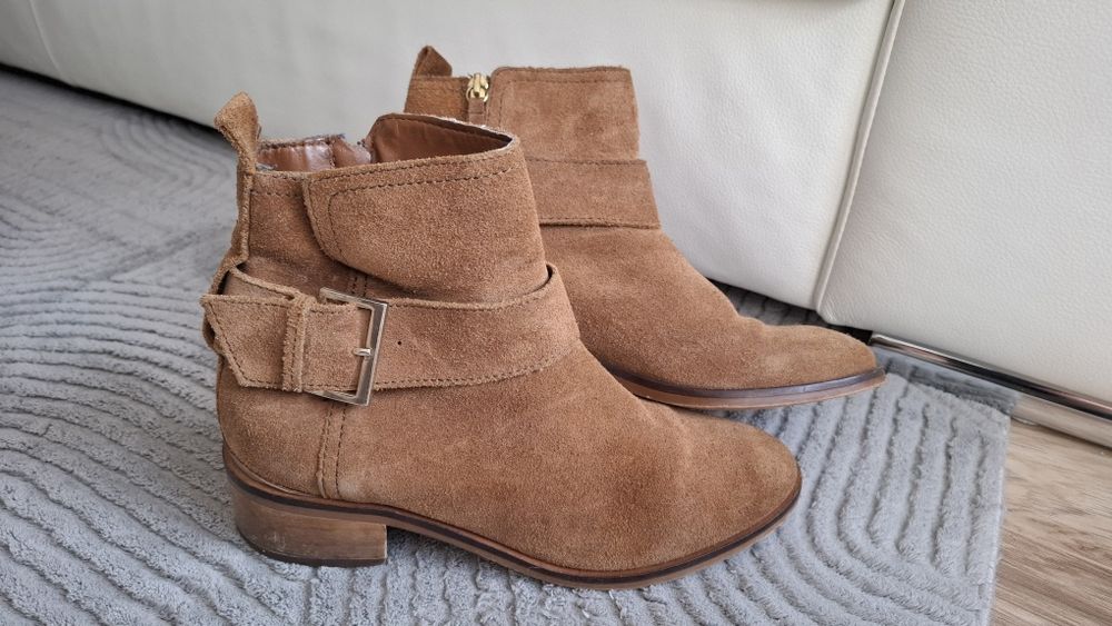 Botki damskie skórzane Stradivarius 38 rozm.