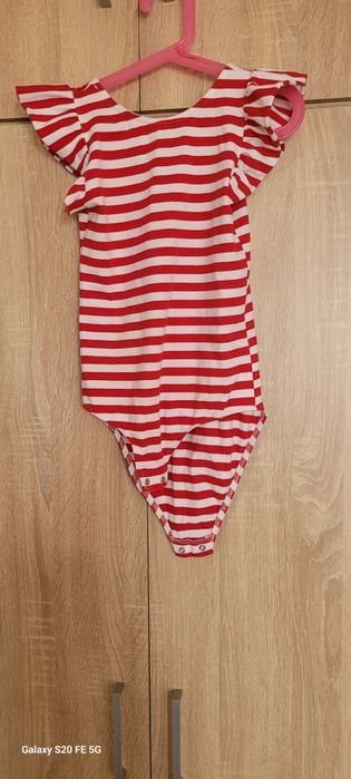 Body dziewczęce falbanki paski