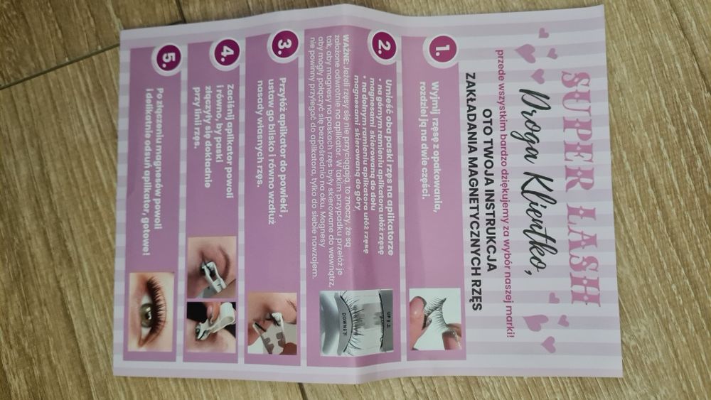 Magnetyczne Rzęsy Superlash z aplikatorem wieczorowe 2 opakowania