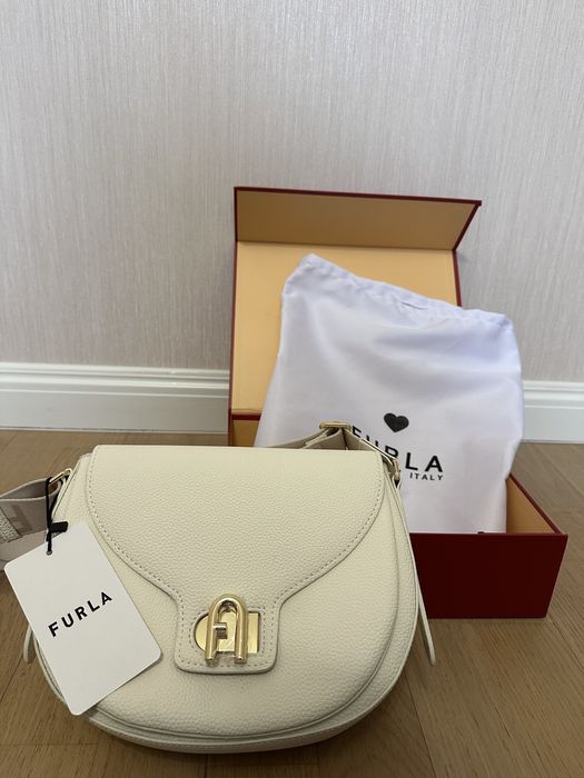 Сумка жіноча біла FURLA lotus s crossbody