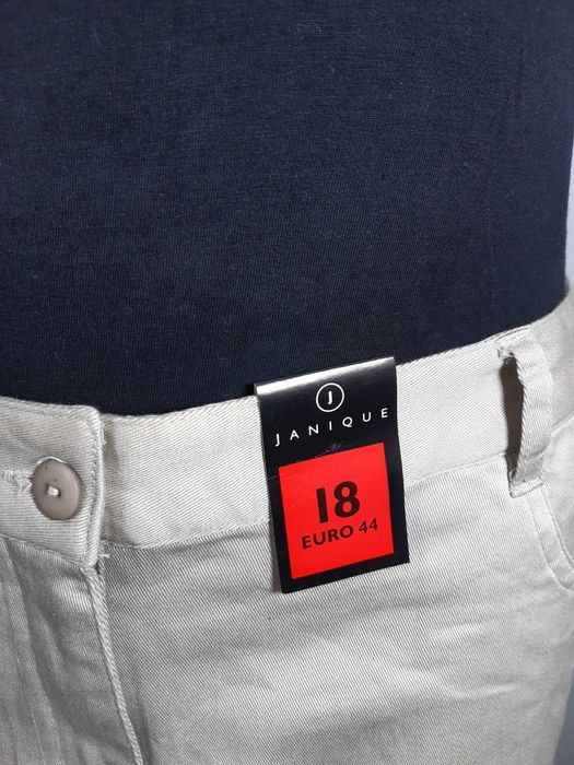Nowa beżowa bawełniana spódnica 44,XXL Janique plus size