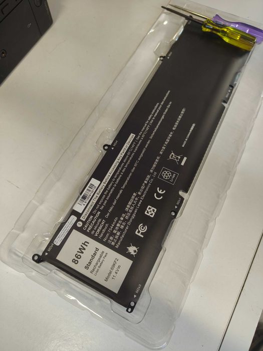 Bateria 69KF2 8FCTC do DELL Precision G15 5550 XPS 9500, 9510 M15 M17