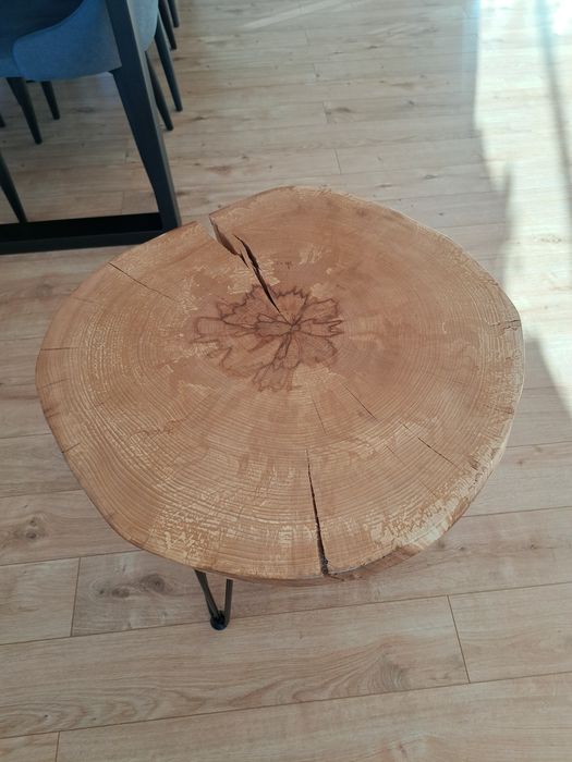 Stolik kawowy dębowy i bukowy loft