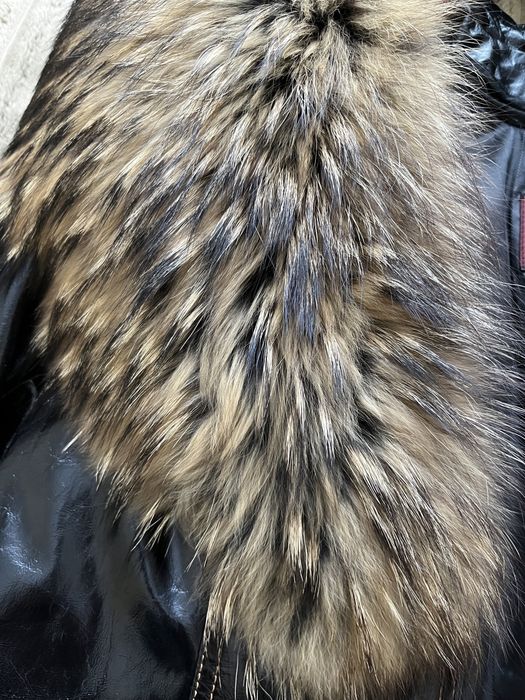 Куртка шкіряна з хутром