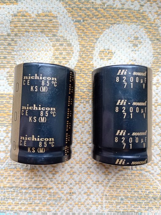 Продам  конденсаторы  nichicon hi-sound 8200 mf 71 v
