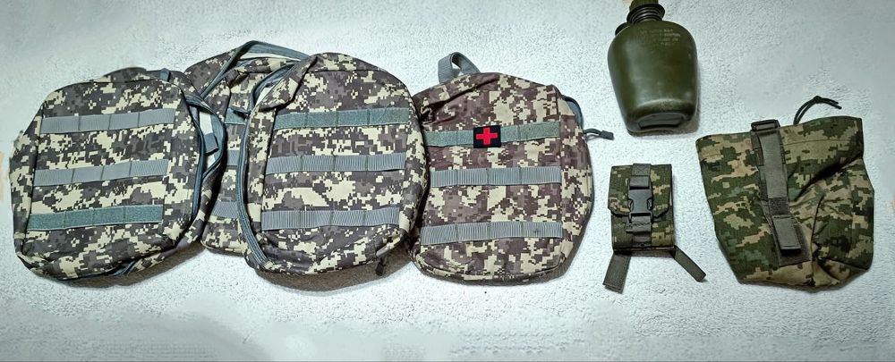 ПІДСУМКИ Під аптечку, під гранати, сумка скиду та фляга. Британіяі