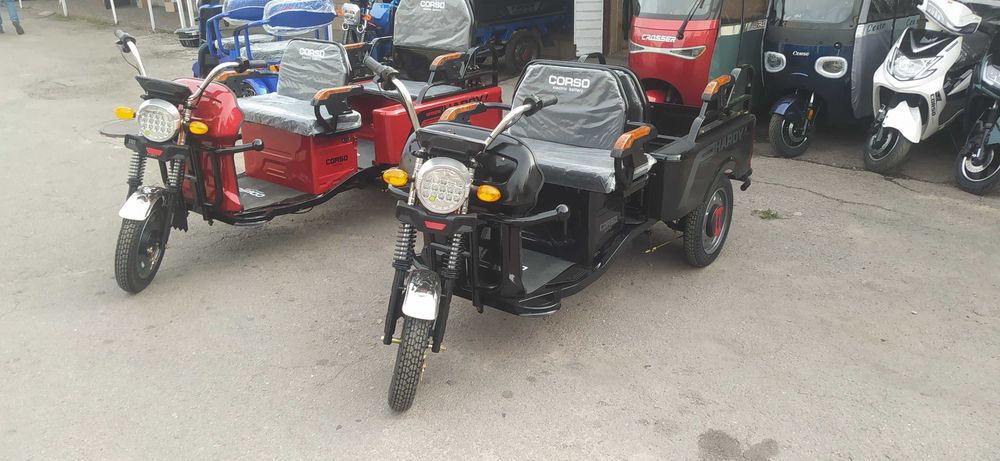 Трицикл вантажо-пасажирський Corso HARDY 1200W, 60V/38Ah