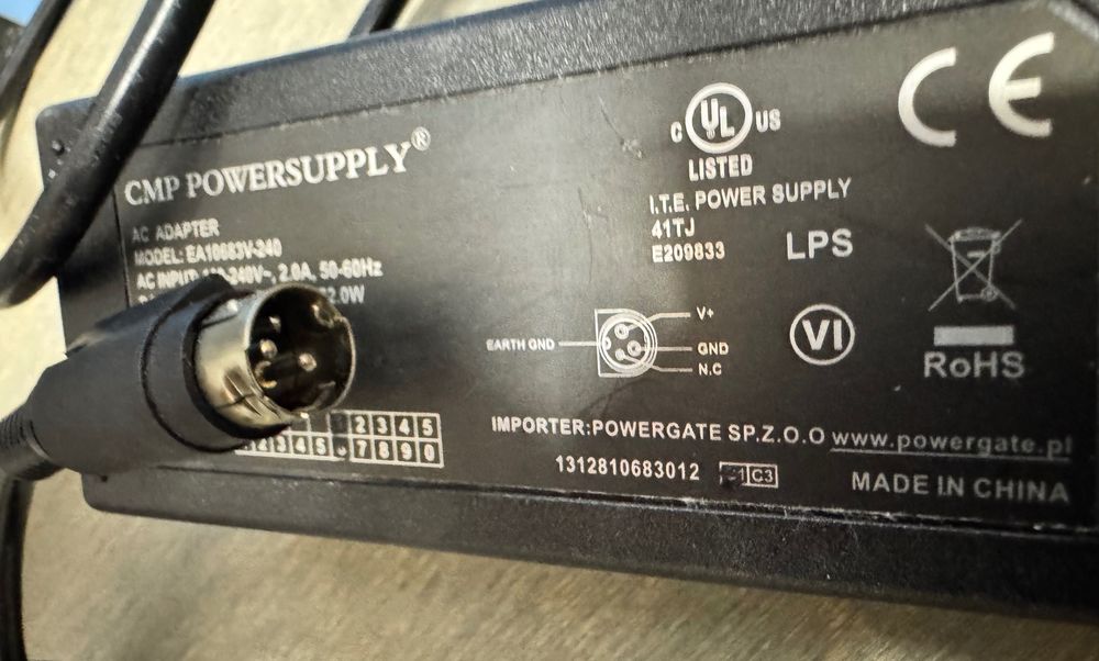 Wysokiej jakości Zasilacz 24v 72W od kasy posnet 70W może być do LED