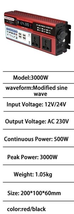 Інвертор Solar, перетворювач 12 220, інвентор