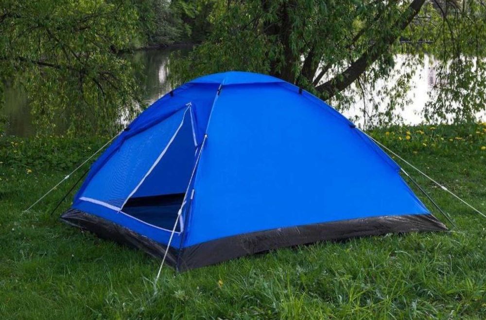 XXL 2w1 Mocny Namiot Turystyczny Kempingowy Rodzinny 4 Osobowy +GRATIS