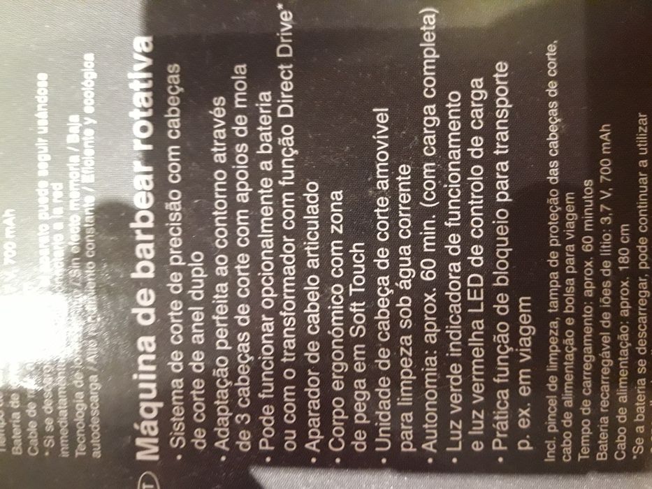 Máquina de barbear NOVA