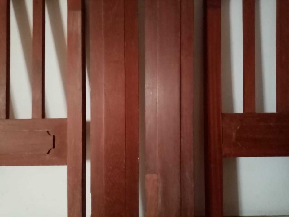 cama de criança: 130 cm, com grades, design de meados do século XX