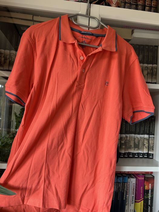 Pomarańczowe męskie polo lancerto 38