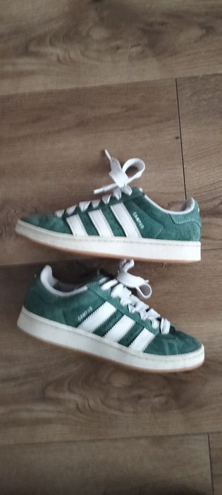 Adidas Campus Zielone r. 40 | Skóra zamszowa | Stan bardzo dobry