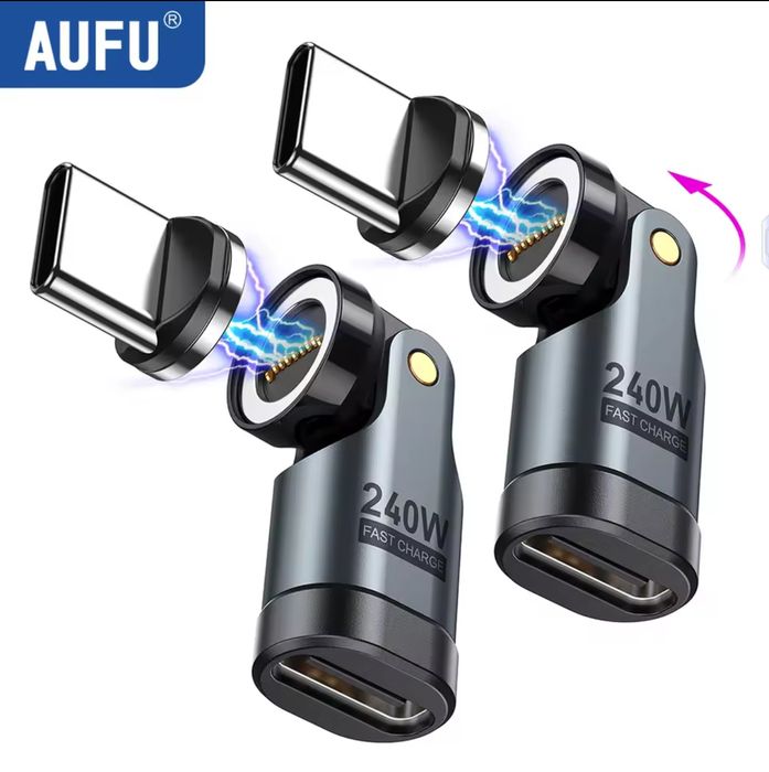 USB C to USB C 240w магнитный 360°-180°