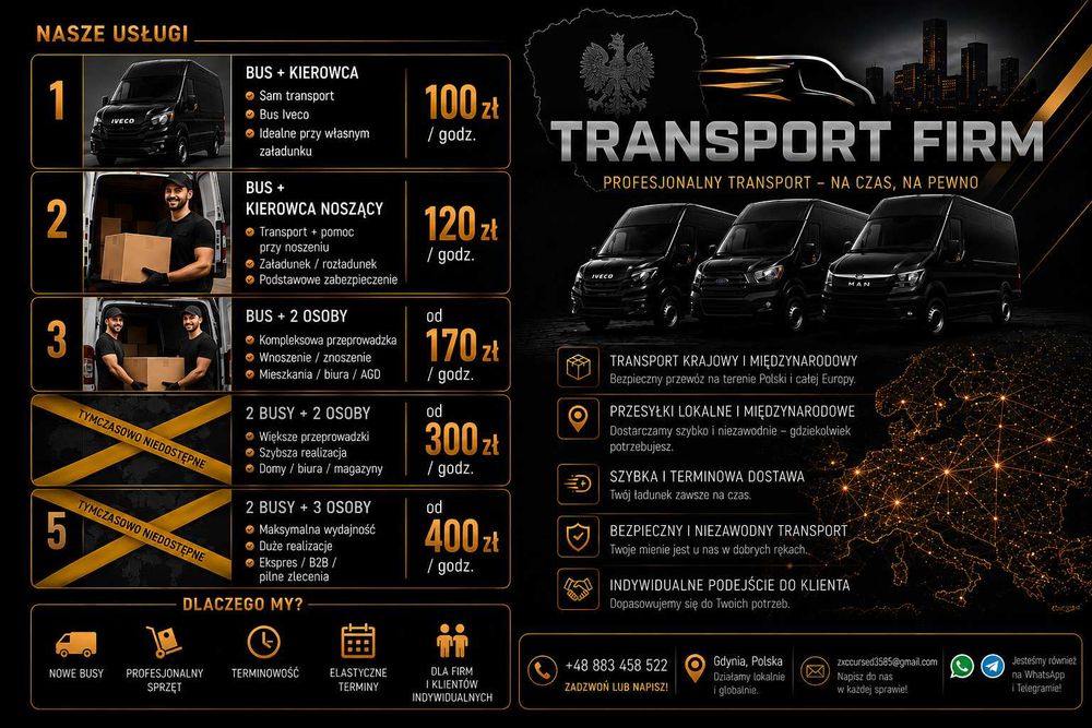 Szybki transport i przeprowadzki – tanio, solidnie, od ręki!