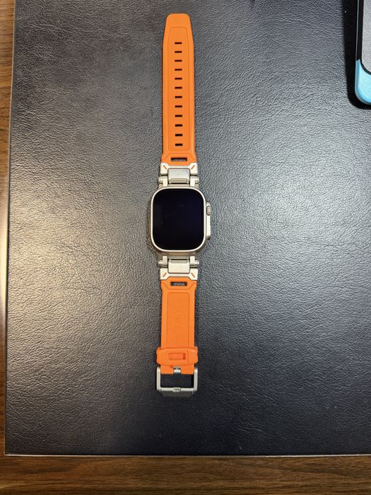 Apple Watch 2 49 mm titanium orange ocean band