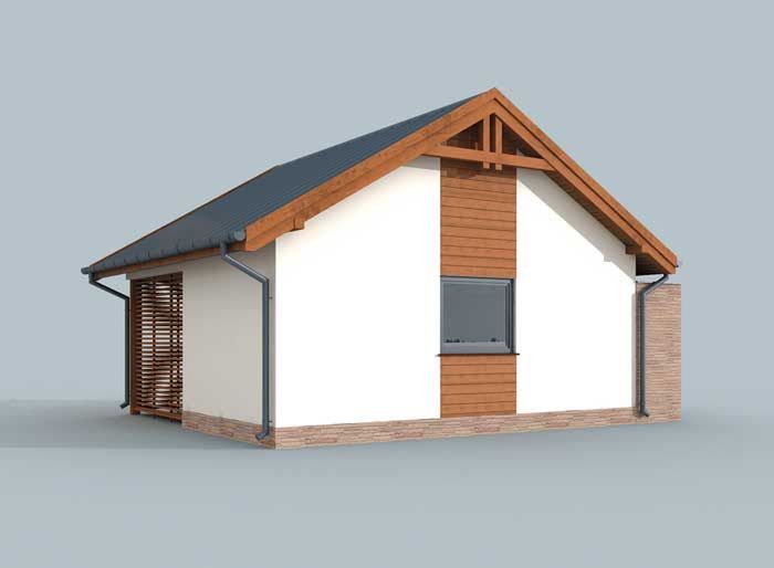 Projekt budynku G278 wiata garażowa SLN1727