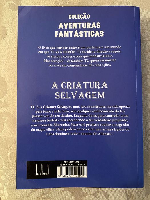 A Criatura Selvagem, de Steve Jackson - Aventuras Fantásticas Babel