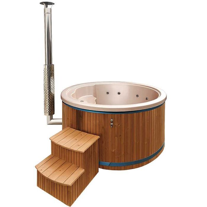 Balia Spa ogrodowe Oasis 4 osobowe 8 dysz Akryl Szara perła 200cm