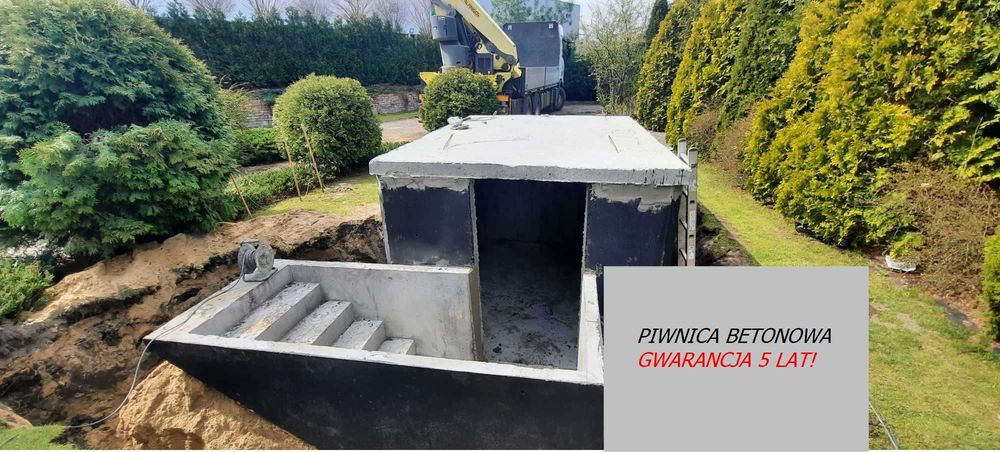 Piwnica betonowa schron spiżarka szambo Legnica Głogów