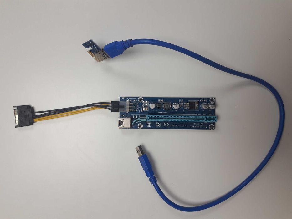 Riser PCI-E 1x to 16x - adapter mining USB 3.0 Poznań Warszawskie • OLX.pl