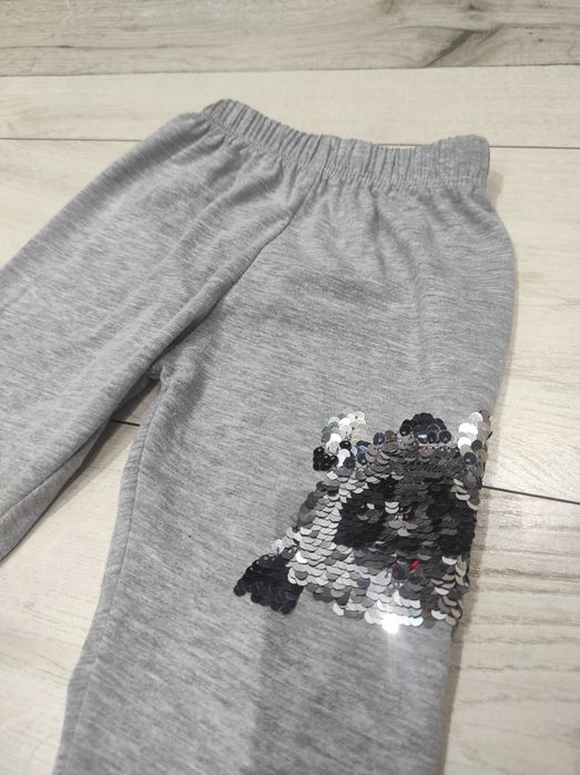 Legginsy dziewczęce z pandą