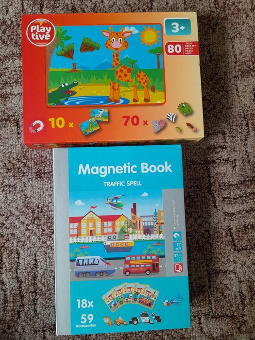 Dwie układanki magnetyczne