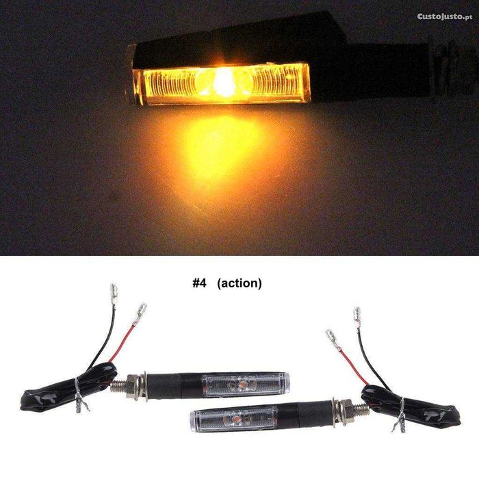 Piscas / Intermitentes em LED para Mota